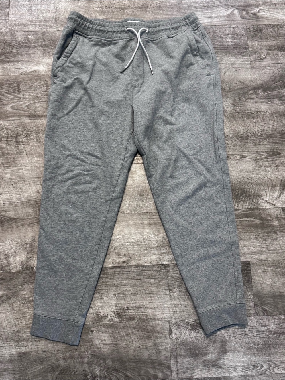 Everlane Gray Cotton Drawstring Jogger Sweatpants Mens Sz. L
